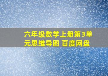 六年级数学上册第3单元思维导图 百度网盘